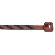 Nylon Cross Section Miniature Cable Tie Brown With Black PLT1M-L1-0 (Pack of 50)