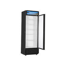 12.2 Cu.Ft Beverage Display Refrigerator Commercial Glass Door Merchandiser Cooler with Adjustable Shelves Black