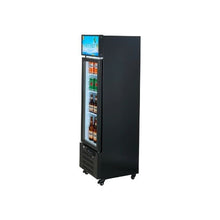 6.1 Cu.Ft Commercial Display Beverage Refrigerator with Glass Door Illuminated Advertising Light Box 3 Adjustable Shelves Design