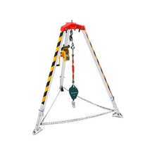 Confined Space Rescue Tripod Kit with 1,200 lbs Winch, 7 ft Adjustable Legs & 98 ft Cable, Fall Protection System