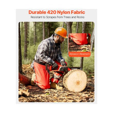 Large Chainsaw Safety Chaps, 38–40 Inch Waist Class D 8-Layer Wrap-Style Protective Pants with Adjustable Belt & Gear Pocket