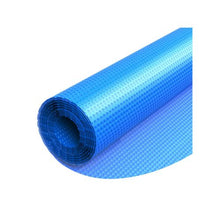 18 ft Round 16 Mil Solar Pool Cover Blue PE Bubble Swimming Pool Blanket Heat Retaining Cover for Daytime Heat Absorption & Nighttime Heat Retention