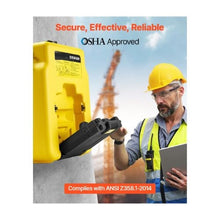 14 Gallon Portable Emergency Eyewash Station Dual Spray Nozzles, OSHA & ANSI Compliant Wall-Mount or Flat-Surface Yellow