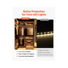 Flush Mount Trimless 2M LED Strip Aluminum Channel for Seamless Ceiling Lighting 10 Pack
