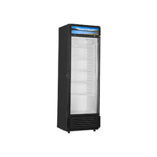 12.2 Cu.Ft Beverage Display Refrigerator Commercial Glass Door Merchandiser Cooler with Adjustable Shelves Black