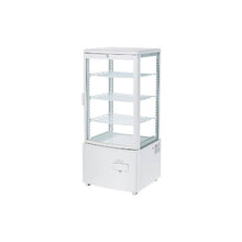 Commercial 3 Cu.Ft. Square Countertop Refrigerated Pastry Display Case with LED Lighting & Turbo Cooling