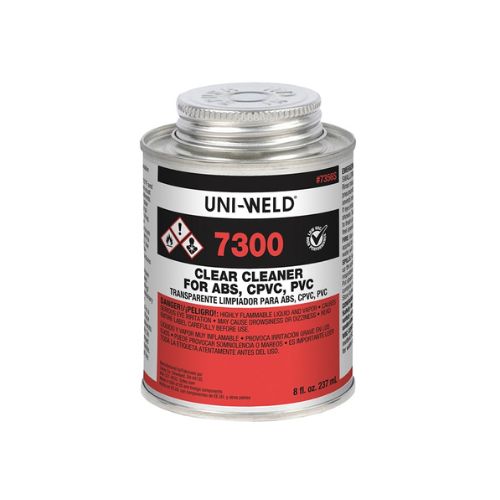 8 oz Clear Solvent Cleaner for PVC Joints Clear G7356S