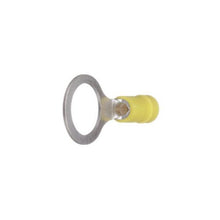Copper Brazed Seam Barrel Insulated Ring Terminal Yellow PV10-12R-Q (Pack Of 25)