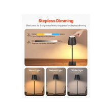 5200mAh Battery Wireless Accent Wireless Accent Portable Restaurant & Bedroom Table Lamps Set of 2 Black