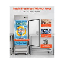 Professional 29 Inch Upright Commercial Glass Door Refrigerator with Digital Temperature Control