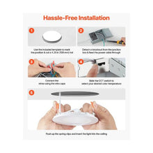 4 Inch LED Ultra Thin Panel Downlights with 5CCT Selectable White Tones 12 Pack