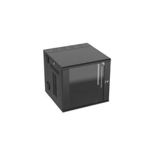 Wall Mount Steel Cabinet With Windowed Front Door Black PZWMC12W
