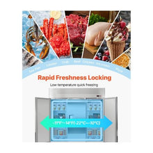 72 Inch Commercial Reach-In Freezer 50.2 Cu.Ft. 3 Door Stainless Steel Upright Freezer with Auto Defrost & Adjustable Shelves