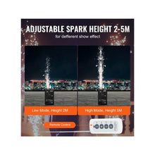 Heavy Duty Portable 700W Indoor Aluminum Alloy Cold Spark Stage Machine Adjustable with DMX Control