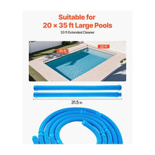 Automatic Suction Pool Cleaner 33 ft Pool Vacuum Sweeper with 12 Hoses for In-Ground & Above-Ground Pools