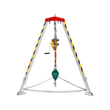 Confined Space Rescue Tripod Kit with 1,200 lbs Winch, 7 ft Adjustable Legs & 98 ft Cable, Fall Protection System