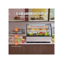 5 Cu. Ft. Commercial Countertop Refrigerated Display Case with 2-Tier Shelving for Bakery, Cafe, and Dessert Shop