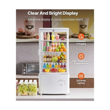 Commercial 3 Cu.Ft. Square Countertop Refrigerated Pastry Display Case with LED Lighting & Turbo Cooling