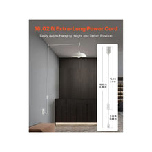 Easy Install Decorative E26 Plug In Light Socket Cord Set 16 ft Pendant Extension Kit 2 Pack