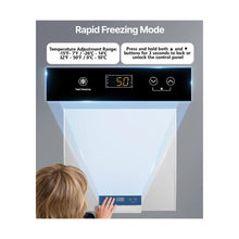 Compact 3.3 Cu.Ft Top-Opening Chest Freezer with Adjustable Thermostat Energy Saving Operation & Quiet Cooling White