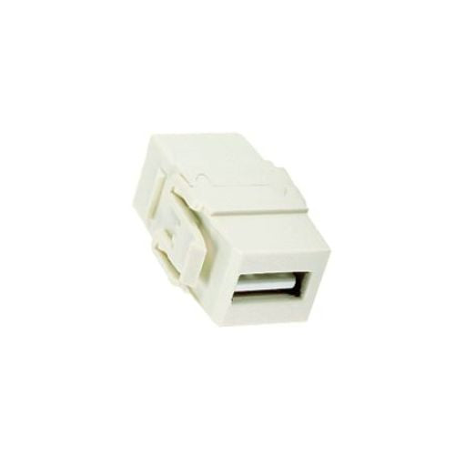 Keystone USB 2.0 Coupler Termination Module Connector White NKUSBAAWH