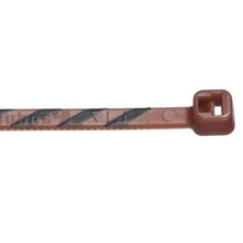 Nylon Cross Section Miniature Cable Tie Brown With White PLT1M-L1-10 (Pack of 50)