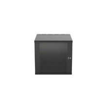 Wall Mount Steel Cabinet With Windowed Front Door Black PZWMC12W