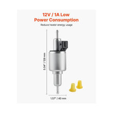 12V DC Diesel Air Heater Fuel Pump Replacement Quiet Fuel Metering Pump for Parking Heaters