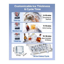 Built-In Commercial Ice Maker Machine 100 lbs/24H with 30 lb Storage Bin for Restaurants and Cafes