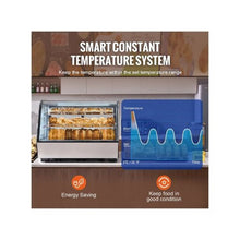 5 Cu. Ft. Commercial Countertop Refrigerated Display Case with 2-Tier Shelving for Bakery, Cafe, and Dessert Shop