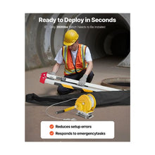 2600 lbs Confined Space Rescue Tripod Kit with 98.5 ft Steel Cable 2600 lbs Winch, Adjustable Legs & Fall Protection