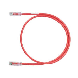 3 FT Category 6A 26 AWG Unshielded Twisted Pair UTP Patch Cord Red NK6APC3RD