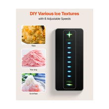 Electric 44 LBS/24H Snowflake Ice Machine with Stainless Steel Adjustable Ice Texture for Home & Cafes