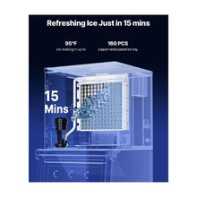 Restaurant-Grade 360LB Ice Making Machine with Self-Cleaning System and Timer Control