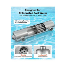 Heavy Duty 210K BTU Swimming Pool Heat Exchanger with 316L Stainless Steel Water-to-Water Heating System for Pools