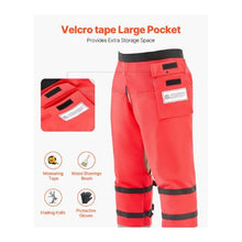 Large Chainsaw Safety Chaps, 38–40 Inch Waist Class D 8-Layer Wrap-Style Protective Pants with Adjustable Belt & Gear Pocket