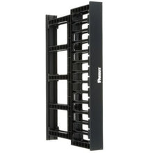 1RU Dual Sided High Capacity Horizontal Cable Manager Black NM1