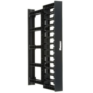 1RU Dual Sided High Capacity Horizontal Cable Manager Black NM1