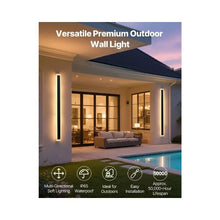 Extra Long 59.1 Inch Adjustable Color Temperature Outdoor Wall Light Fixture