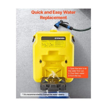 14 Gallon Portable Emergency Eyewash Station Dual Spray Nozzles, OSHA & ANSI Compliant Wall-Mount or Flat-Surface Yellow