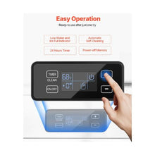 Built-In Under Counter Nugget Ice Maker 66 Lbs/24h Daily Ice Production with Electric Drain System