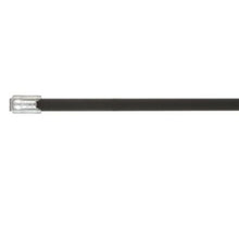 MLTFC Standard Cross Section PET Coated Cable Tie Black MLTFC2S-CP316 (Pack of 100)