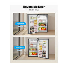 Single Door 3.2 Cu.Ft Mini Fridge with Freezer Compartment and Adjustable Temperature Control for Bedroom, Dorm Room & Office