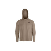 Durable Lightweight Sun Protection Hooded Work Shirt Brown M550N-L