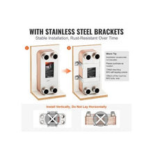 Durable 30 Plate Stainless Steel Brazed Heat Exchanger for Residential Heating Cooling and Heat Transfer Applications