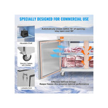 Commercial 48 Inch Two Door Frozen Prep Refrigerator with Stainless Steel Cabinet