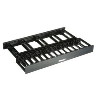 1RU Dual Sided High Capacity Horizontal Cable Manager Black NM1