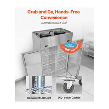 Heavy Duty 48 Inch Commercial Refrigerator Freezer Combo 31.1 Cu.Ft. 2 Door Reach In Unit with LED Lighting