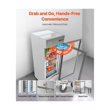 Professional 29 Inch Upright Commercial Glass Door Refrigerator with Digital Temperature Control