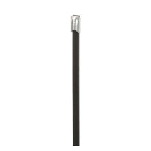 MLTFC Standard Cross Section PET Coated Cable Tie Black MLTFC2S-CP316 (Pack of 100)
